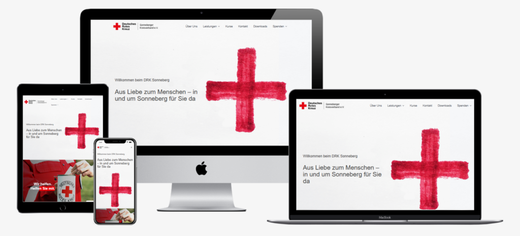 mockup website drk son